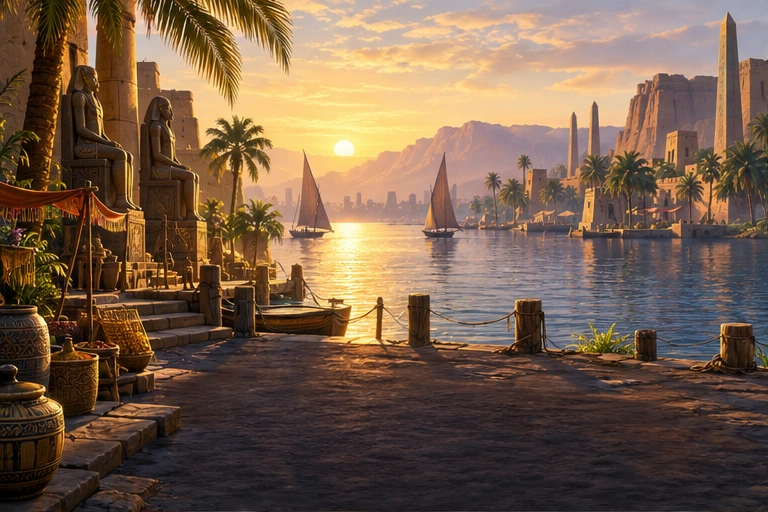 Nile river quay